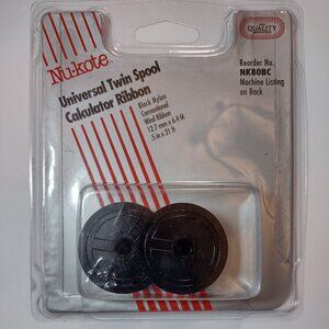 Nu-kote Universal Twin Spool Calculator Ribbon NK80BC Canon Royal Sharp Texas In